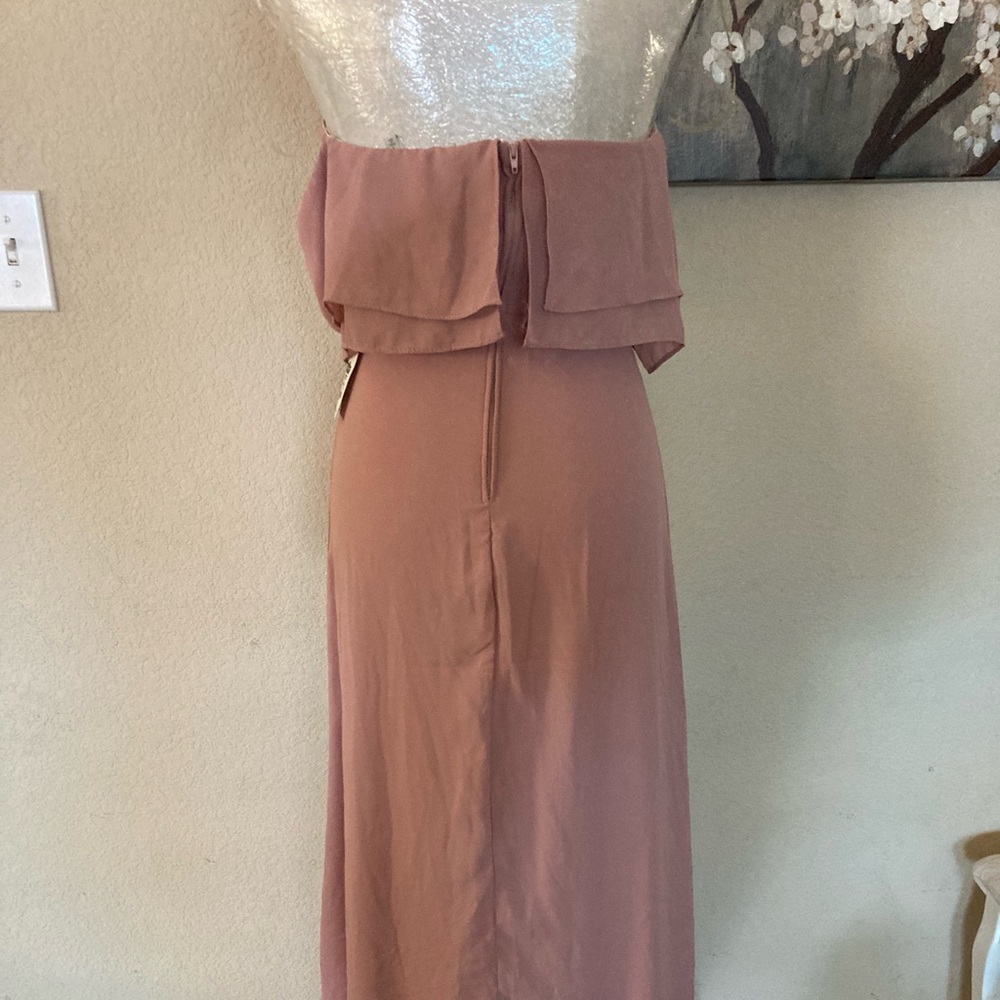 Pink off the Shoulder Formal Dress - Picture 3 of 8